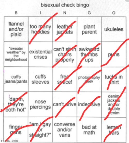 Yes | image tagged in bisexual bingo | made w/ Imgflip meme maker