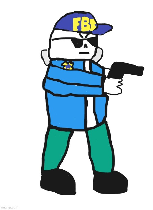 some fbi!sans pixel art because yes - Imgflip