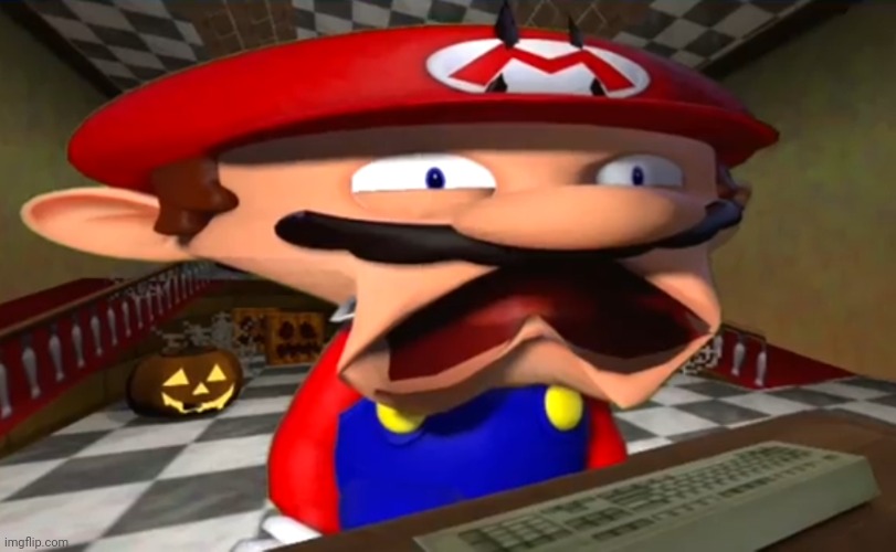 image tagged in disgusted mario | made w/ Imgflip meme maker