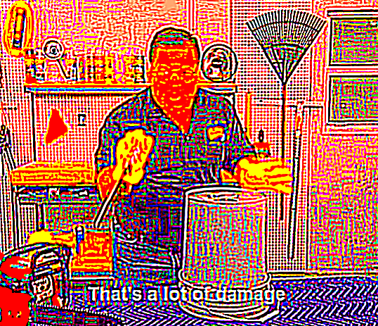 High Quality that's a lot of damage deepfried Blank Meme Template