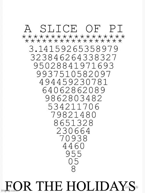Pi | FOR THE HOLIDAYS | image tagged in bad pun | made w/ Imgflip meme maker