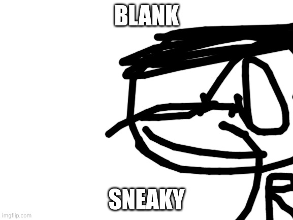 Skneakejrod | BLANK; SNEAKY | image tagged in blank white template | made w/ Imgflip meme maker