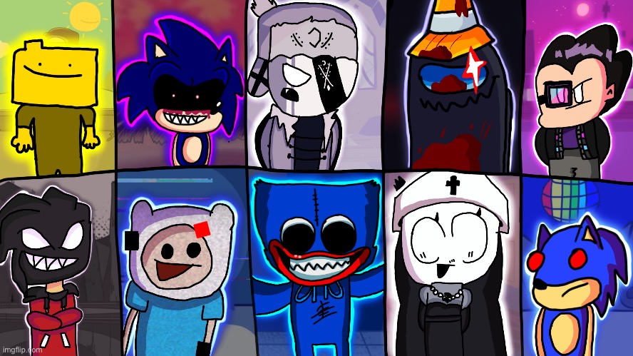 FNF Artwork 3! (Warning: Unsettling Themes) | made w/ Imgflip meme maker