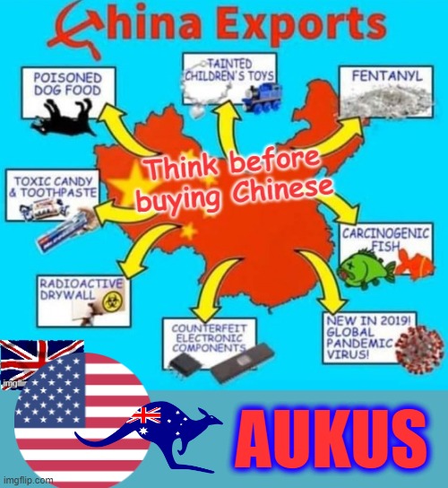 Buy American made ! | AUKUS | image tagged in defense | made w/ Imgflip meme maker