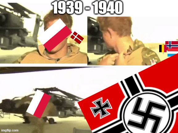 WWII Start | 1939 - 1940 | image tagged in facts,wwii,funny,memes,so true memes,world war 2 | made w/ Imgflip meme maker