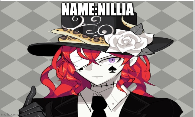 NAME:NILLIA | made w/ Imgflip meme maker