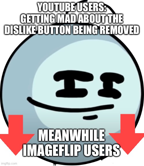 Henry Smug Face | YOUTUBE USERS: GETTING MAD ABOUT THE DISLIKE BUTTON BEING REMOVED; MEANWHILE IMAGEFLIP USERS | image tagged in henry smug face | made w/ Imgflip meme maker