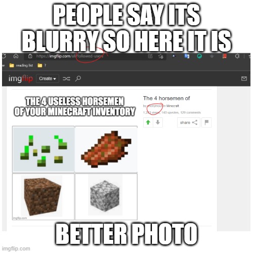 i put a photo to accompany my last question because people are complaining | PEOPLE SAY ITS BLURRY SO HERE IT IS; BETTER PHOTO | made w/ Imgflip meme maker
