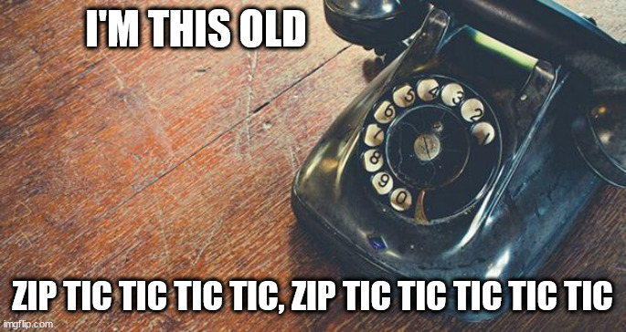 This old | I'M THIS OLD; ZIP TIC TIC TIC TIC, ZIP TIC TIC TIC TIC TIC | image tagged in this old | made w/ Imgflip meme maker