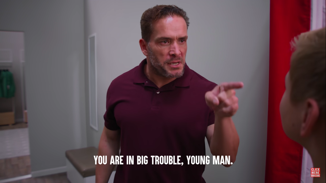 You're in big trouble young man Blank Meme Template