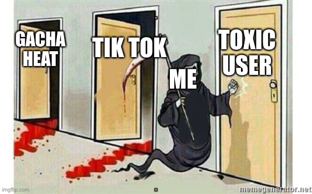 Hopefully it’s happens | TOXIC USER; TIK TOK; GACHA HEAT; ME | image tagged in first post | made w/ Imgflip meme maker