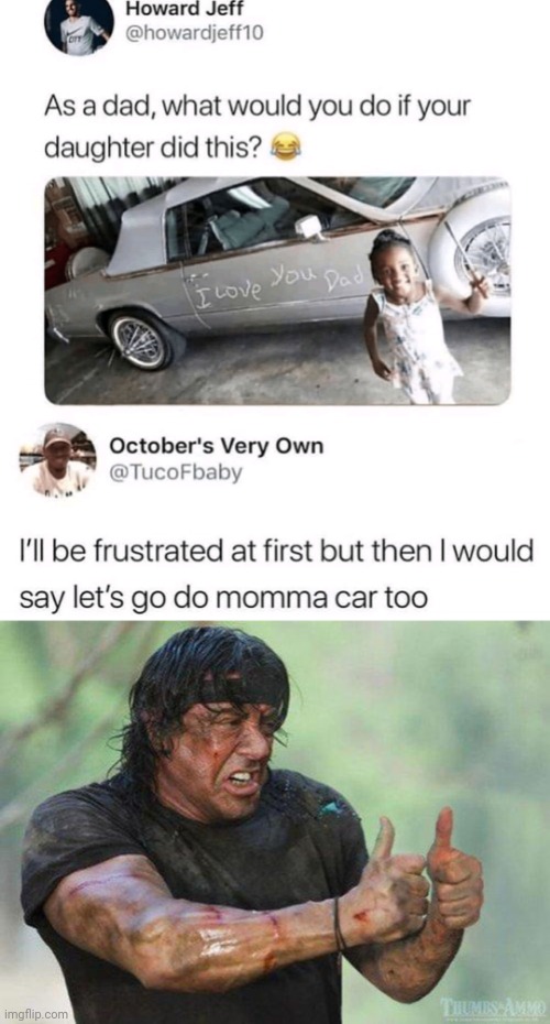 On the car | image tagged in cool story bro,car,dad,daughter,memes,meme | made w/ Imgflip meme maker