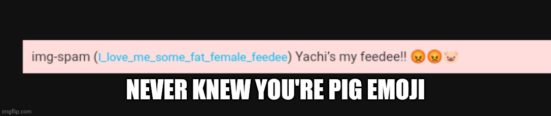 NEVER KNEW YOU'RE PIG EMOJI | made w/ Imgflip meme maker