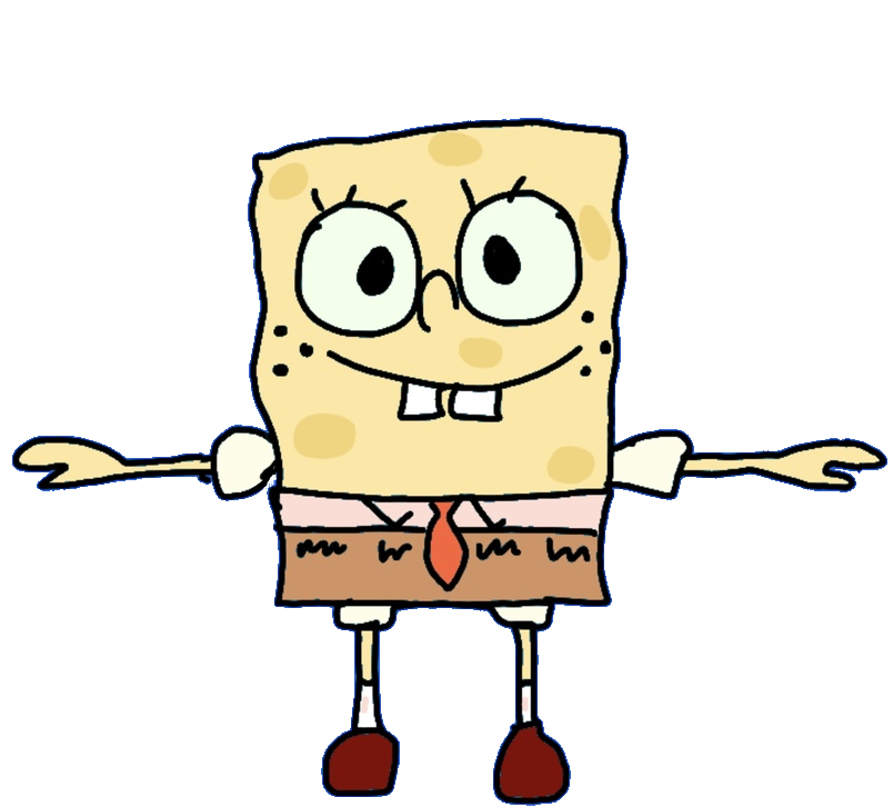 Spongebob doing the t-pose