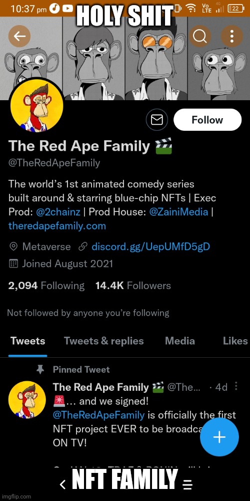 HOLY SHIT; NFT FAMILY | made w/ Imgflip meme maker