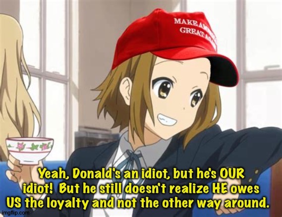 Conversation with a MAGAt | image tagged in anime trumper | made w/ Imgflip meme maker