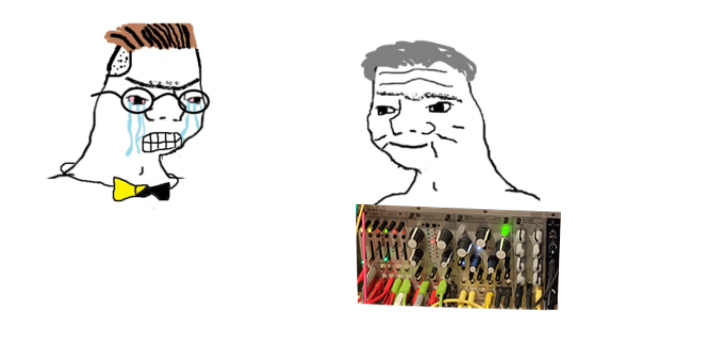 High Quality nono goes modular synth Blank Meme Template
