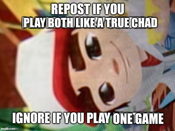 I am a chad( luigi: AAAAAAAAAAAAAAAAAAAAA  | PLAY BOTH LIKE A TRUE CHAD; ONE GAME | made w/ Imgflip meme maker