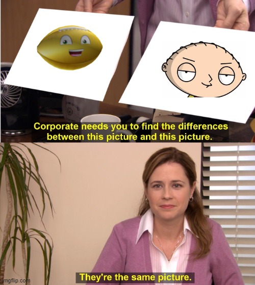 Golden Stewie Head | image tagged in memes,they're the same picture | made w/ Imgflip meme maker