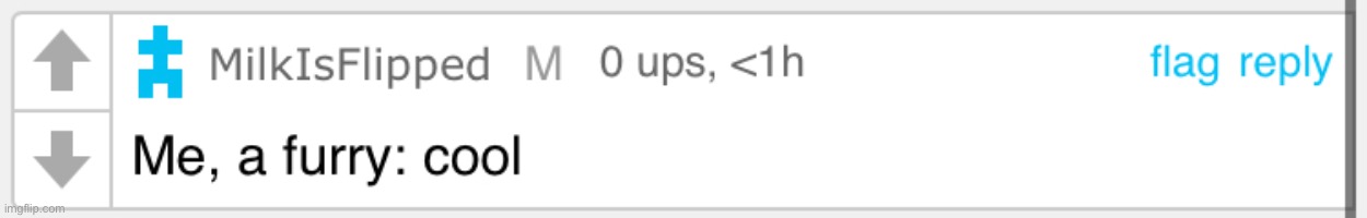 Not sexual! Gone clickbait! | image tagged in milk is a furry confirmed | made w/ Imgflip meme maker