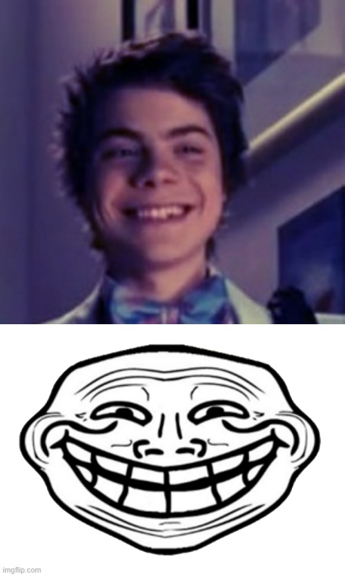 image tagged in front facing trollface | made w/ Imgflip meme maker