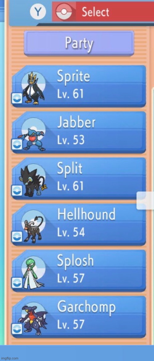 My Brilliant Diamond Team. Any suggestions? | made w/ Imgflip meme maker