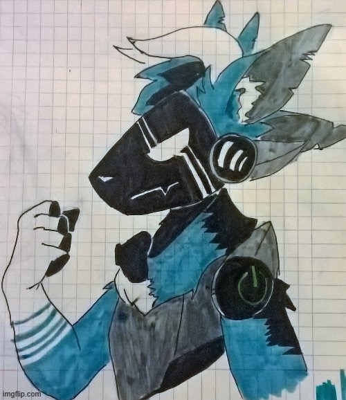 Elias the protogen (drawn by Shadow_Skull) | image tagged in elias the protogen drawn by shadow_skull | made w/ Imgflip meme maker