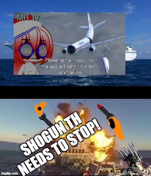 planehumans dont exist anyway | SHOGUN TH NEEDS TO STOP! | image tagged in shoot down the ship | made w/ Imgflip meme maker