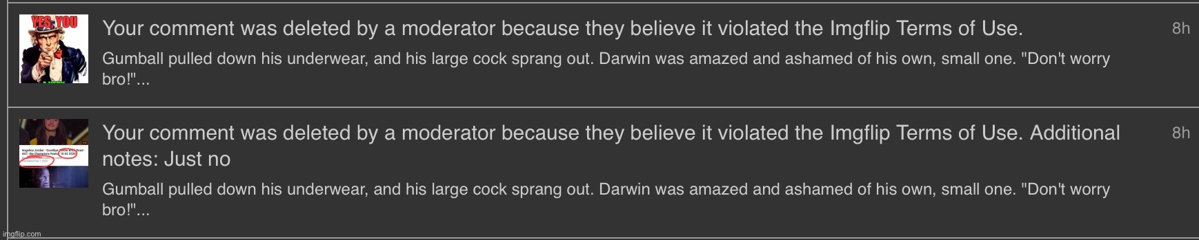 Woah site mods acted mature | made w/ Imgflip meme maker