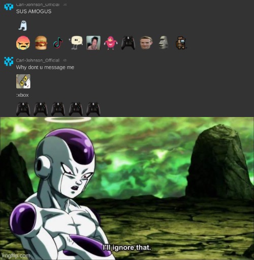 image tagged in frieza dragon ball super i'll ignore that | made w/ Imgflip meme maker