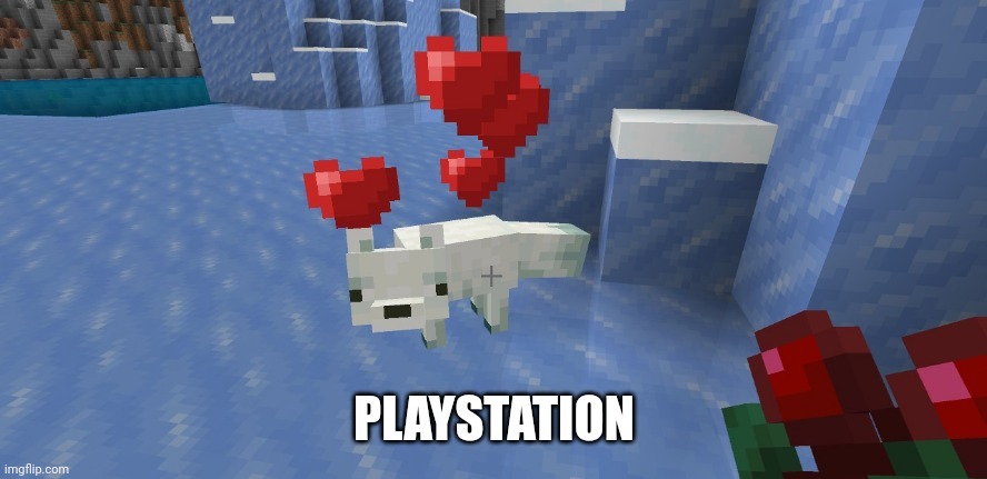 minecraft hearts | PLAYSTATION | image tagged in minecraft hearts | made w/ Imgflip meme maker