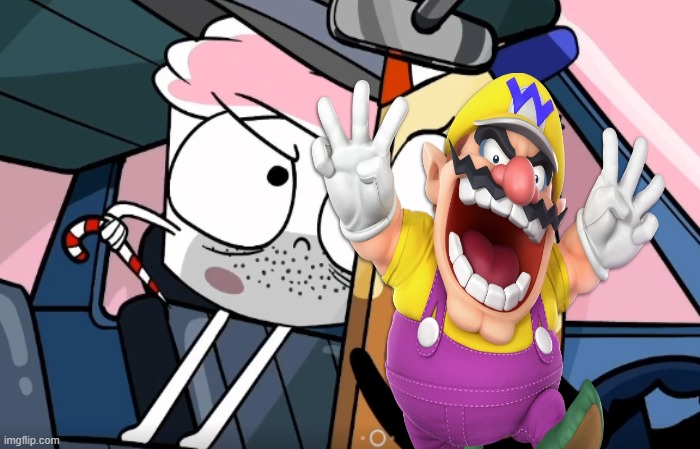 wario dies in a car crash after cuppy cuts his ears off with the candy stick.mp3 | image tagged in wario,wario dies,memes,the good advice cupcake,buzzfeed | made w/ Imgflip meme maker