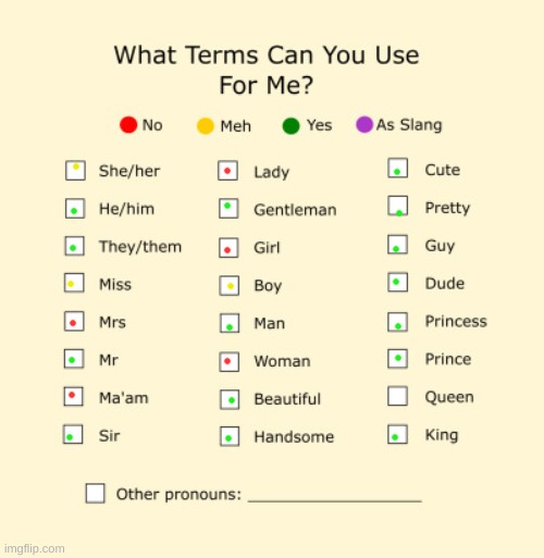 :) | image tagged in pronouns sheet | made w/ Imgflip meme maker