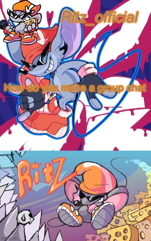 How do you make a group chat | image tagged in ritz announcement temp ver 3 | made w/ Imgflip meme maker
