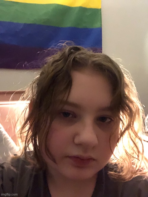 t h e r e. b e t t e r l i g h t i n g. and yeah sorry my hair is a lil uh- horrible rn | made w/ Imgflip meme maker