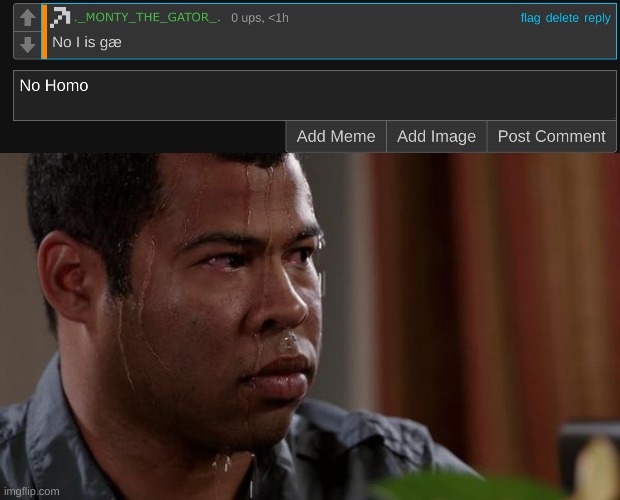 image tagged in sweating bullets | made w/ Imgflip meme maker