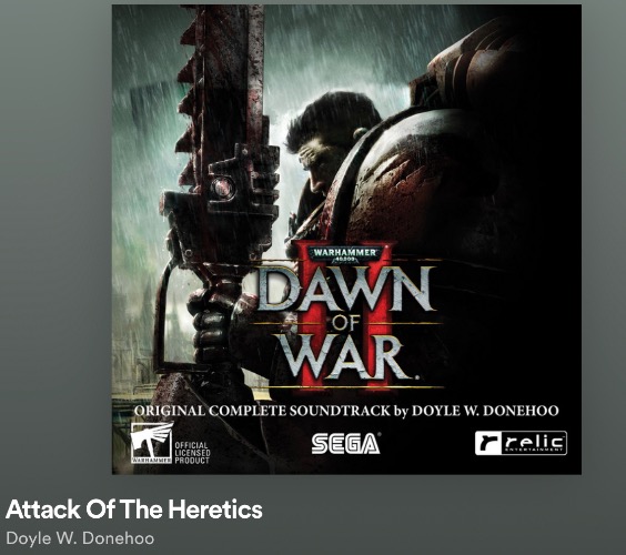 What you listening to? | image tagged in warhammer 40k | made w/ Imgflip meme maker