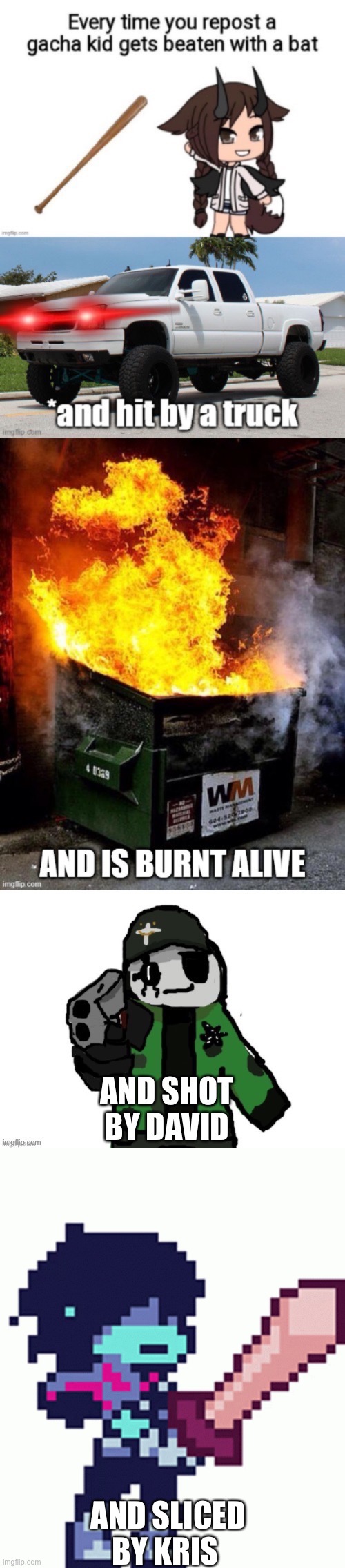 AND SLICED BY KRIS | made w/ Imgflip meme maker