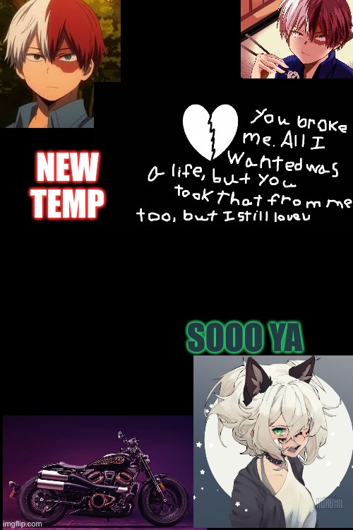 no | NEW TEMP; SOOO YA | image tagged in no | made w/ Imgflip meme maker