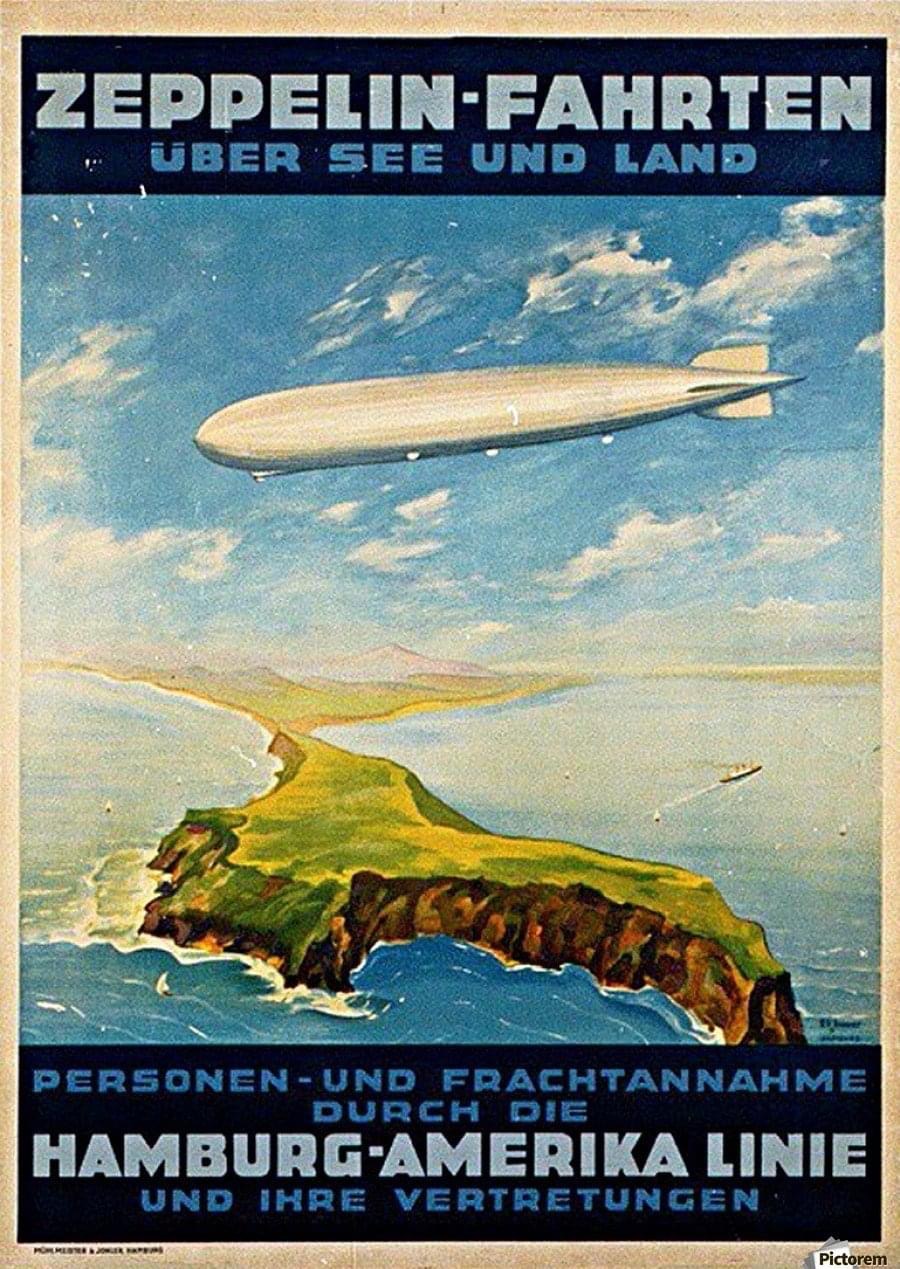 German Zeppelin ad Blank Meme Template