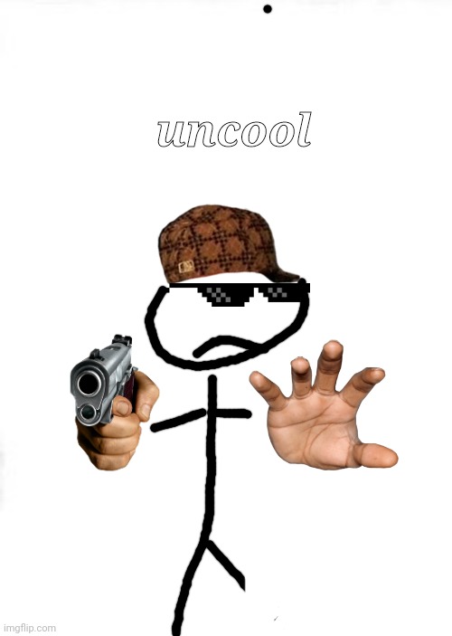Send this to someone you hate | uncool | image tagged in medium square | made w/ Imgflip meme maker