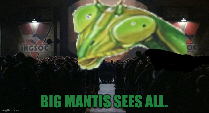 BIG MANTIS SEES ALL. | made w/ Imgflip meme maker