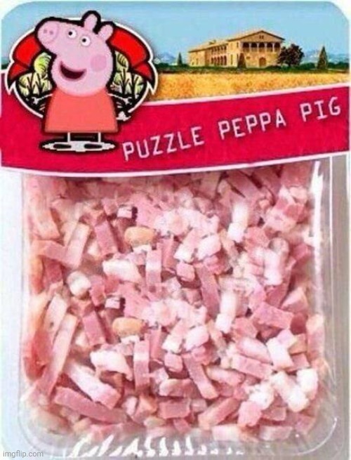 Peppa pig puzzle | image tagged in peppa pig,puzzle,funny | made w/ Imgflip meme maker