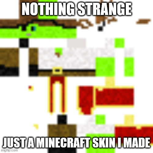 if youre wondering its labeled patrick the pickled pirate on skindex | NOTHING STRANGE; JUST A MINECRAFT SKIN I MADE | image tagged in beef,pirate,minecraft | made w/ Imgflip meme maker