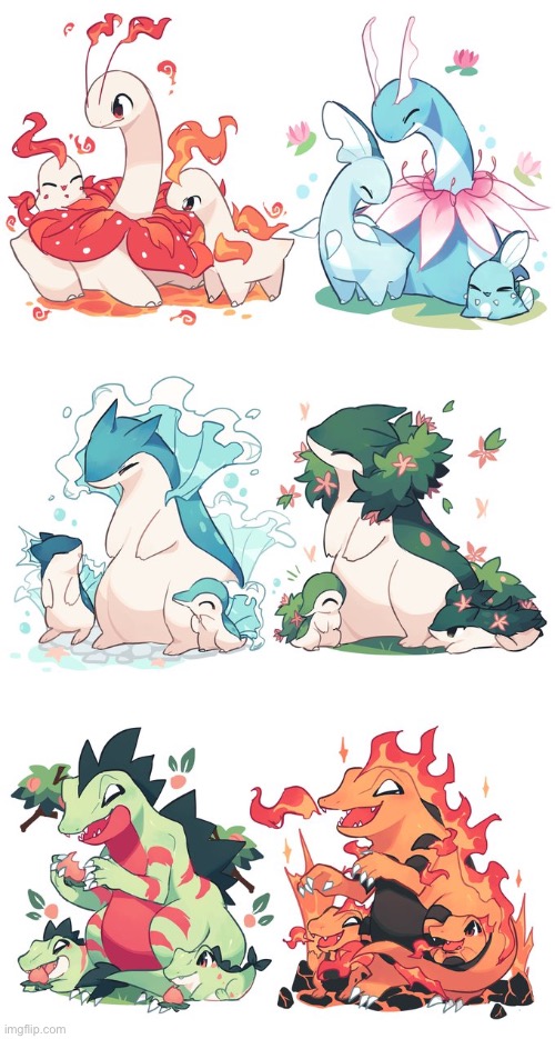 Cute Pokémon type swap art pt.2 | image tagged in cute,pokemon,art not by me | made w/ Imgflip meme maker