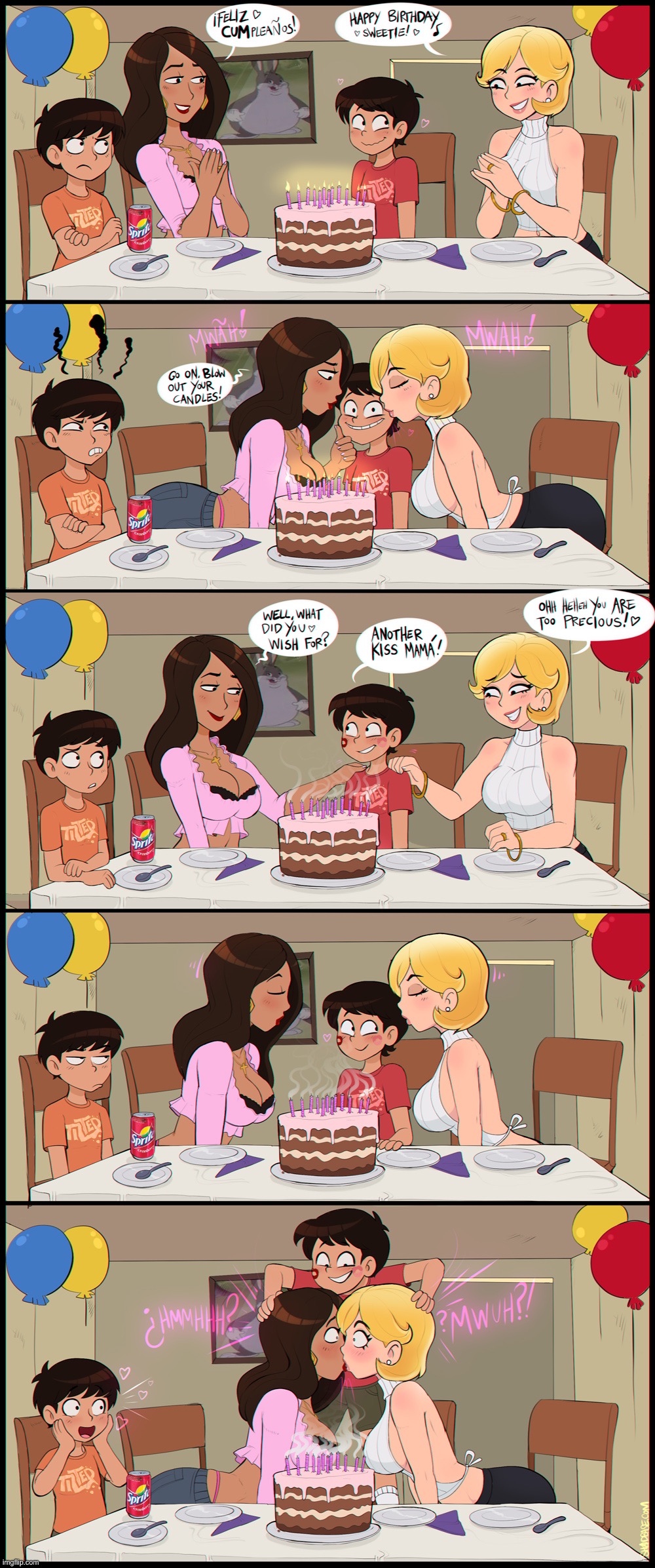 !!!BIRTHDAY WISH!!! | 👩🏽‍❤️‍💋‍👩🏼 | image tagged in happy birthday,birthday wishes,maternal nature,birthday,wish,kiss | made w/ Imgflip meme maker