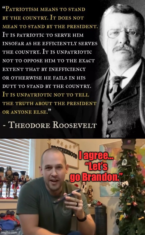 I agree… | I agree… “Let’s go Brandon.” | image tagged in fjb,lets go brandon | made w/ Imgflip meme maker