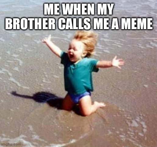 Celebration | ME WHEN MY BROTHER CALLS ME A MEME | image tagged in celebration | made w/ Imgflip meme maker