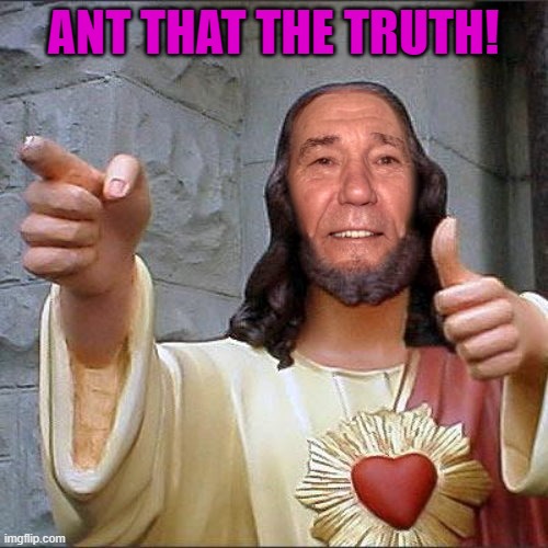 ANT THAT THE TRUTH! | image tagged in kewl christ | made w/ Imgflip meme maker