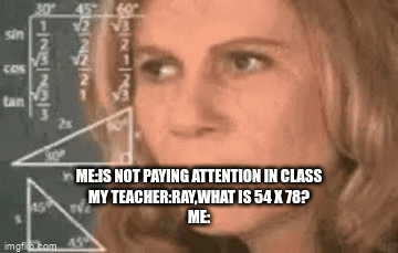 not paying attention in class meme